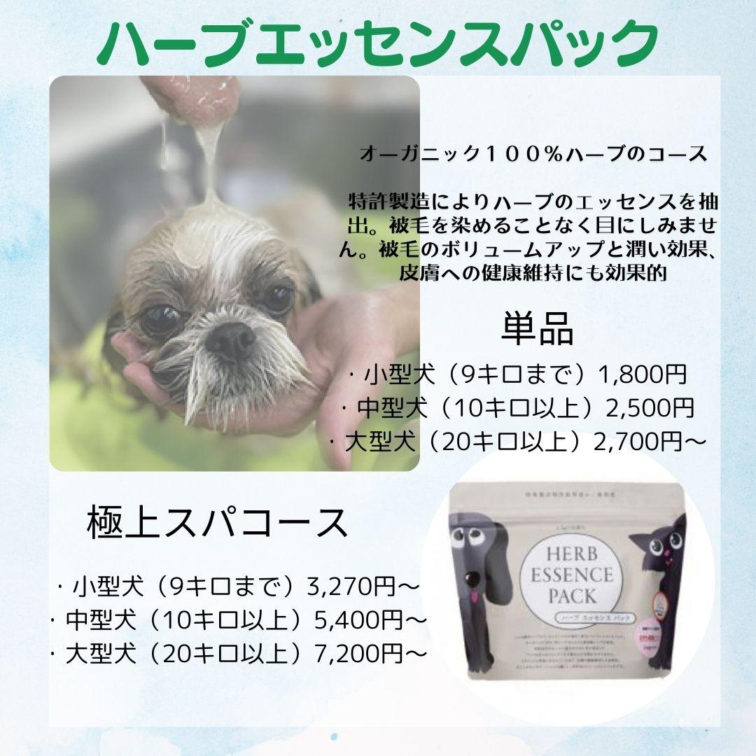 札幌　トリミングサロン　ドッグサロンエムズワン　犬　ご予約　受付　流れ　カウンセリング　ハーブエッセンス　ハーブパック　シャンプー　オーガニック　Dog Salon M's-0ne